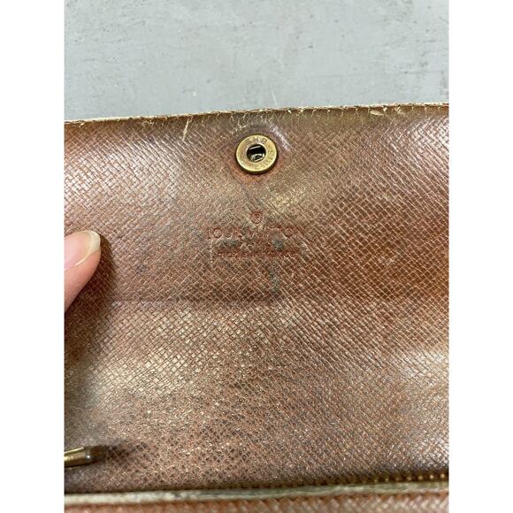 Classic Louis Vuitton Womens Brown Canvas Monogram LV - Picture 3 of 7